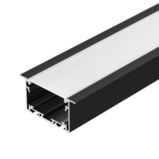 Профиль S2-LINIA69-F-2500 SEAMLESS BLACK (Алюминий)