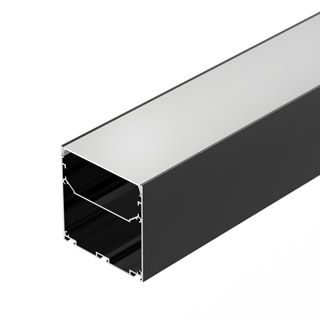 Профиль LINE-S-7575-2500 BLACK (Алюминий)