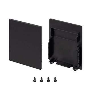 Заглушка SL-LINE-4050-3L-LOW BLACK глухая (Пластик)