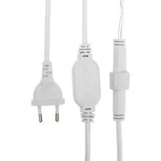 Гирлянда светодиодная Занавес 2x0,8м 160 LED БЕЛЫЙ прозрачный ПВХ IP65 постоянное свечение 230В соед