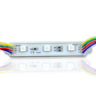 Светодиодный модуль линейный 5050-3 (0,72W, 12V, RGB)
