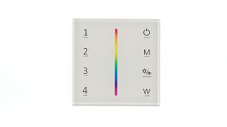Сенсорная панель IDL-VS-78 White RGBW/RGB, 4 zone, RF 2.4GHz, 3VDC