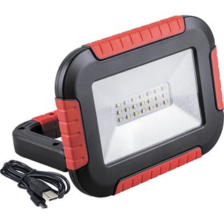 Аккумуляторный светодиодный прожектор-фонарь PDL-10Вт, 5V, 21*SMD2835, IP44, Cool White