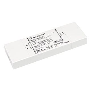 Блок питания ARV-SP-24120-FLAT-PFC (24V, 5A, 120W) (IP20 Пластик, 5 лет)