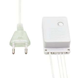 Гирлянда Сеть 1,5х1,5 м, прозрачный ПВХ, 96 LED белый