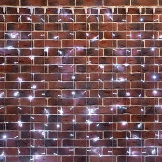 Занавес 2х6м 768 LED БЕЛЫЙ прозрачный ПВХ IP65 эффект мерцания 230В нужен блок 303-500-1
