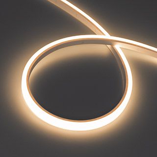 Лента герметичная WAVE-TOP-PU-A144-10x10mm 24V Warm3500 (5 W/m, IP68, 5m, wire x2) (Arlight, Вывод б