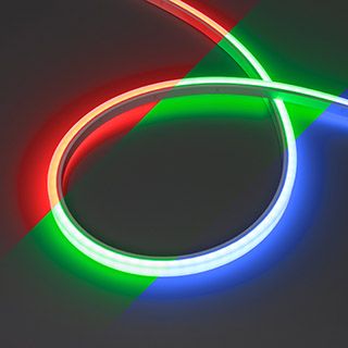 Лента герметичная WAVE-TOP-PU-H120-10x10mm 24V RGB (10 W/m, IP68, 3m, wire x1) (Arlight, Вывод боков