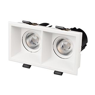 Светильник MS-FLOW-BUILT-S157x85-2x6W Warm3000 (WH, 55 deg, 230V) (Arlight, IP20 Металл, 5 лет)