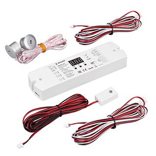 INTELLIGENT ARLIGHT Контроллер лестничный SMART-SPI-302-82-2G-SH-PS-SUF (12-24V, TUYA Wi-Fi, 2.4G) (