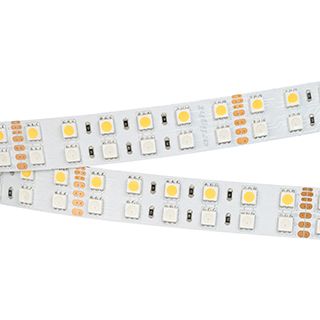 Светодиодная лента RT 2-5000 24V RGB-White 2x2 (5060, 720 LED, LUX) (Arlight, 32 Вт/м, IP20)