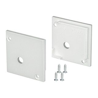 Заглушка SL-KANT-H30 SQUARE с отверстием (Пластик)
