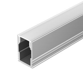 Профиль с экраном SL-MINI-8-H12-2000 ANOD+OPAL (Алюминий)