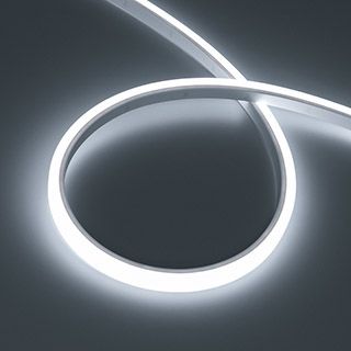 Лента герметичная WAVE-TOP-PU-A144-10x10mm 24V White5700 (5 W/m, IP68, 5m, wire x2) (Arlight, Вывод 