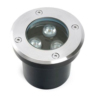 Светильник тротуарный (грунтовый) DL2583, 3W, 12-24V, низковольтный, 4000К, черный, D100*H80mm, IP67